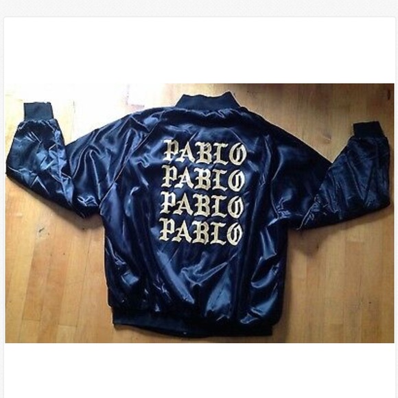 Kanye West Other - Kanye West The Life of Pablo Black Satin Bomber 2X